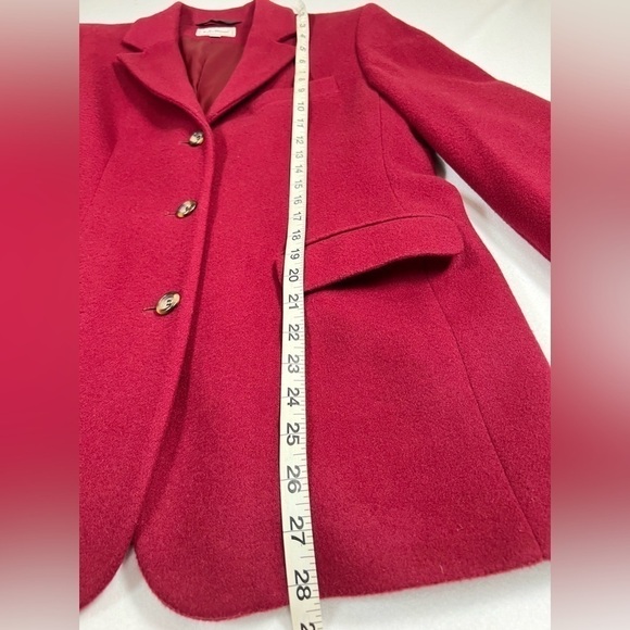 L.L. BEAN Women’s VINTAGE Wool Cashmere Red Jacket Blazer Made in USA Size 10 - Picture 11 of 11